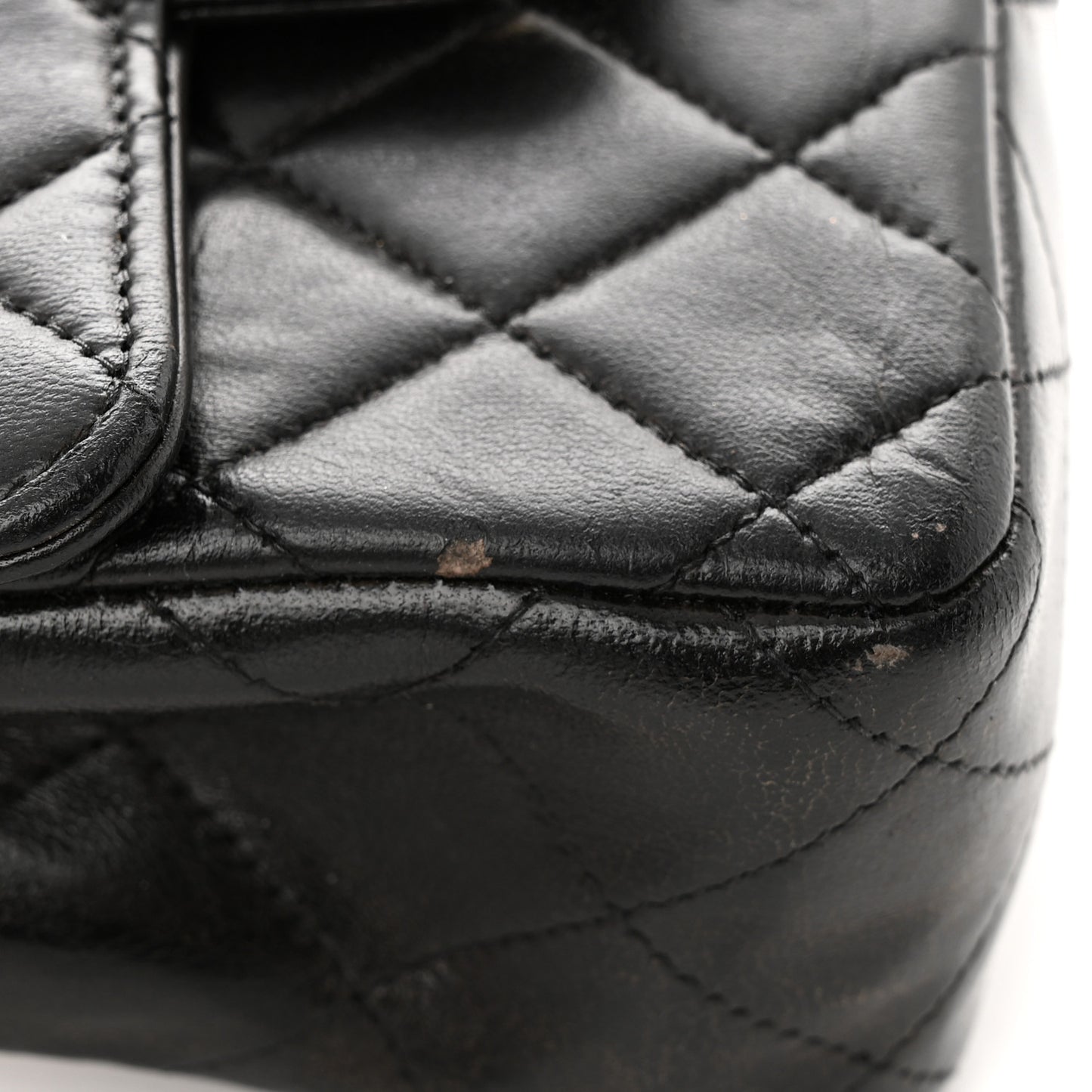 Lambskin Quilted Mini Kelly Flap Bag Black