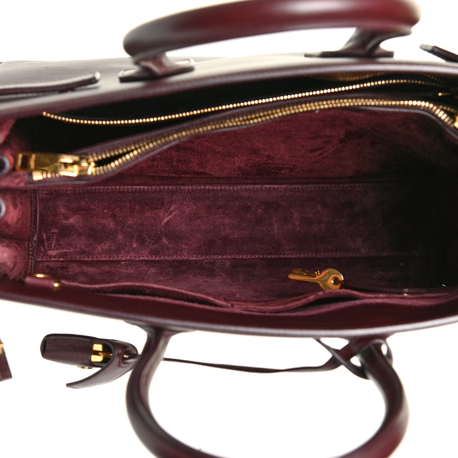 Saint Laurent Calfskin Small Sac De Jour Amarena 5 of 19