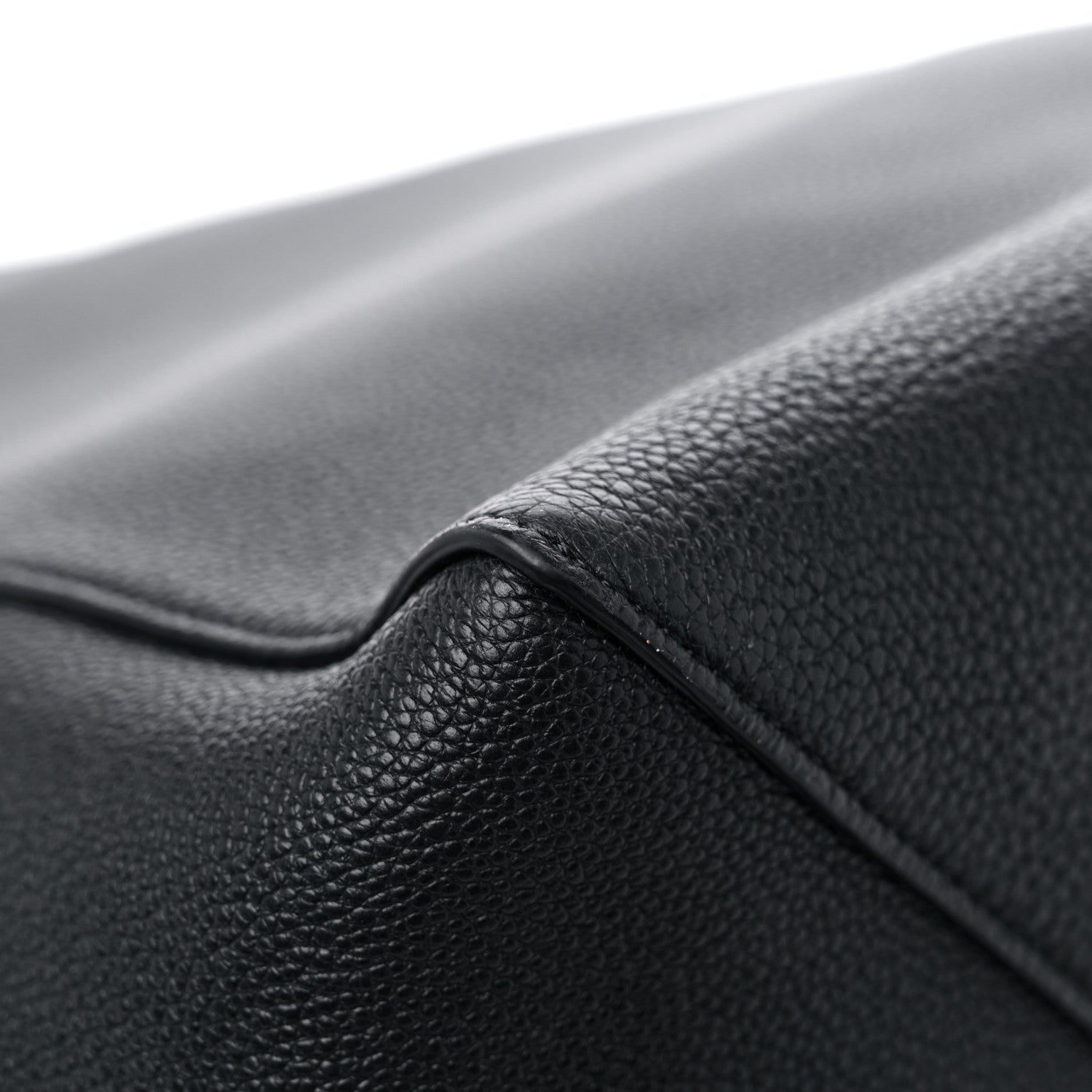 Celine Soft Grained Calfskin Small Belt Cabas Phantom Black 9 of 12