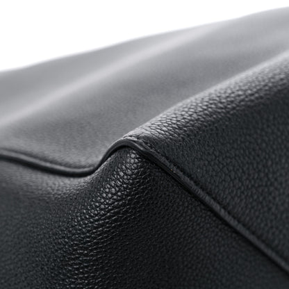 Celine Soft Grained Calfskin Small Belt Cabas Phantom Black 9 of 12