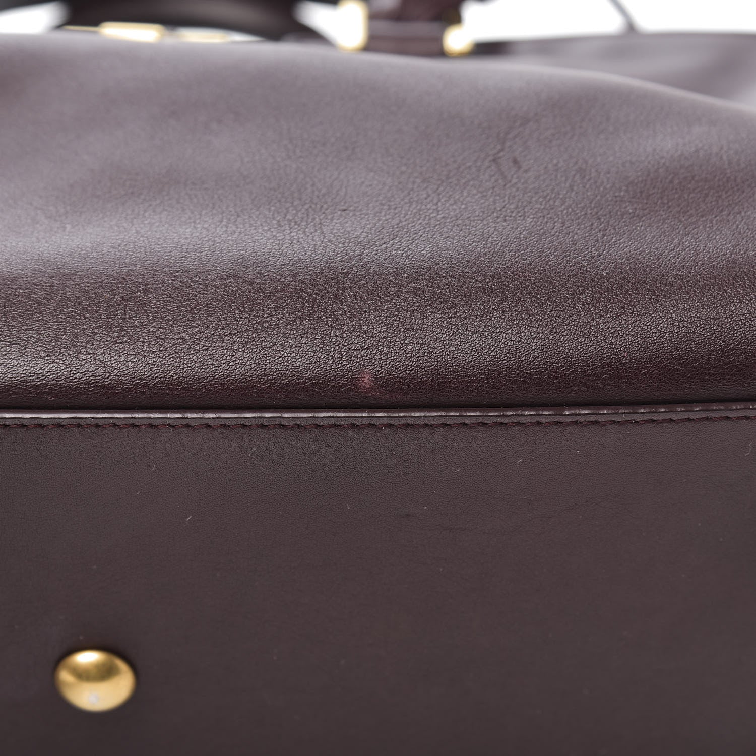 Saint Laurent Calfskin Small Classic Y Cabas Bordeaux 11 of 15