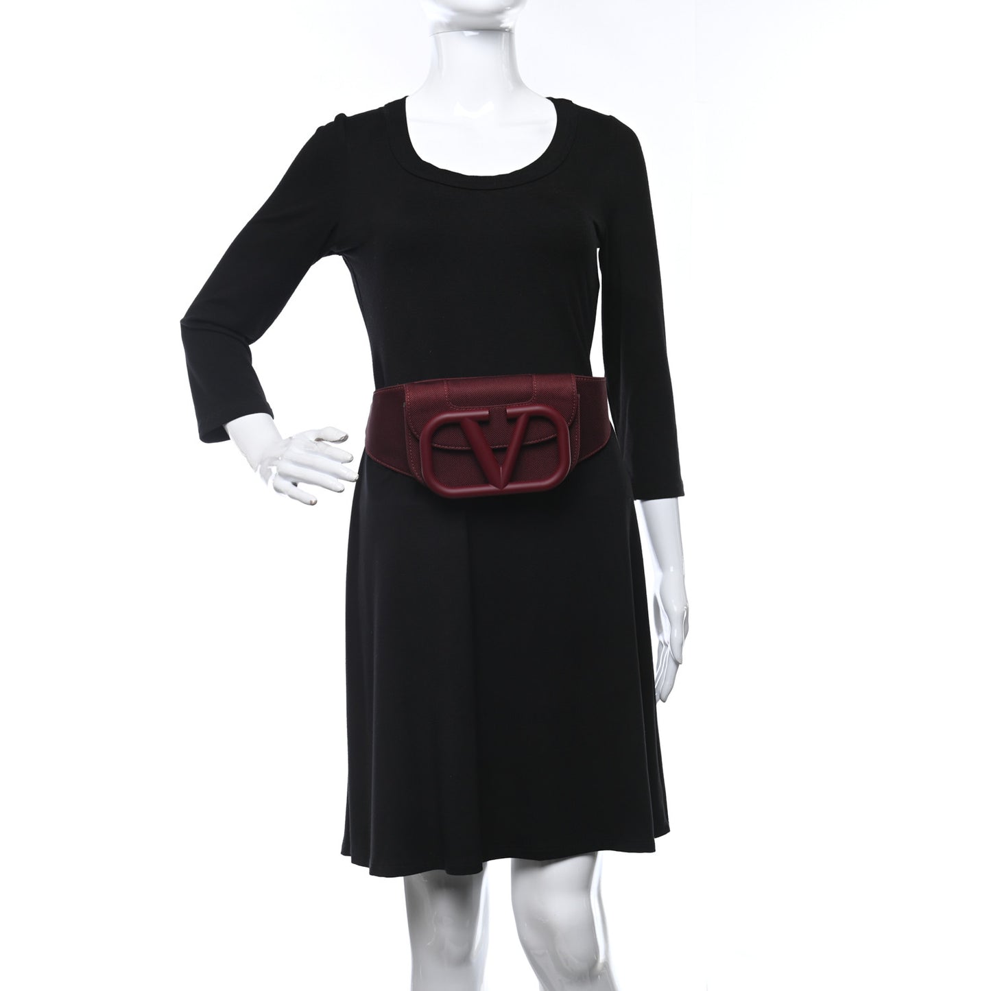 Nylon Supervee Belt Bag Dark Red