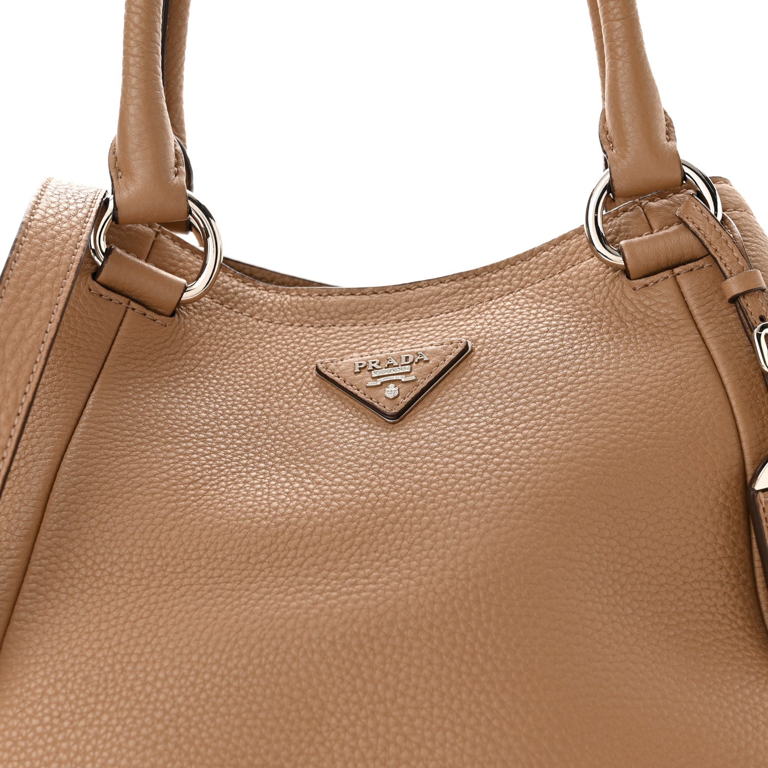 Prada Vitello Daino Shopping Tote Sesamo 6 of 9