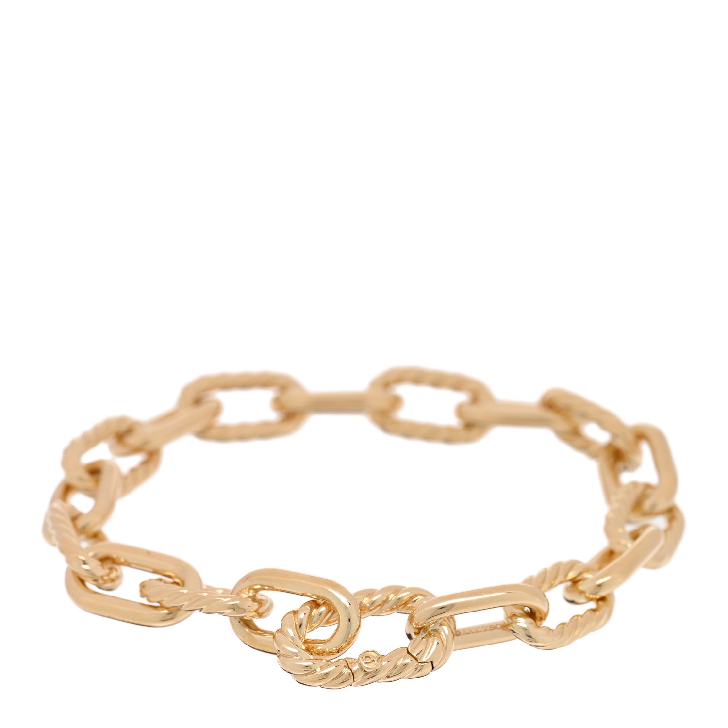 David Yurman 18K Yellow Gold 8.5mm Madison Classic Chain Bracelet 2 of 4
