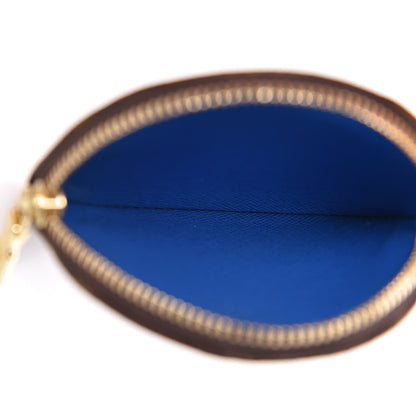 Louis Vuitton Monogram 2019 Christmas Animation Round Coin Purse Blue 5 of 8