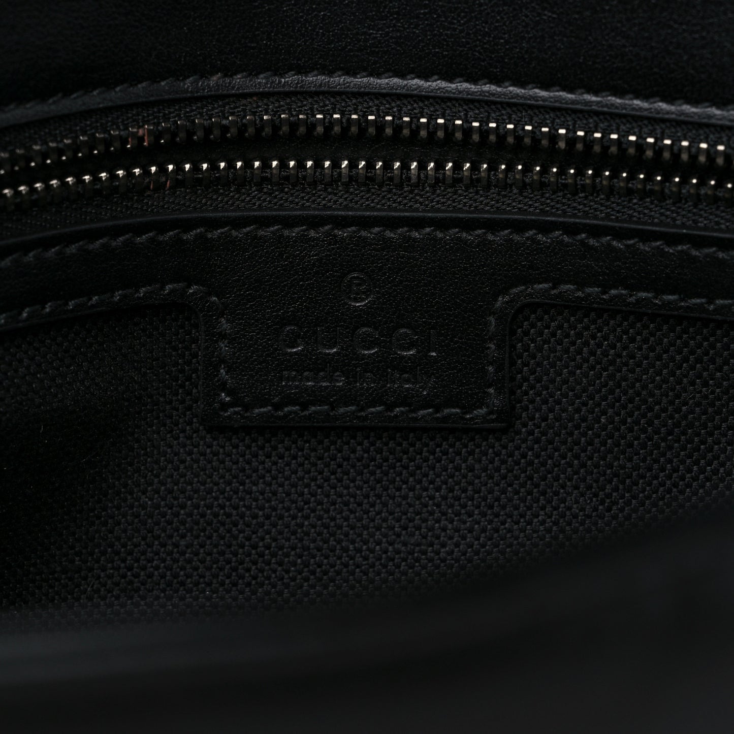 Calfskin Matelasse Monochrome Small GG Marmont Shoulder Bag Black