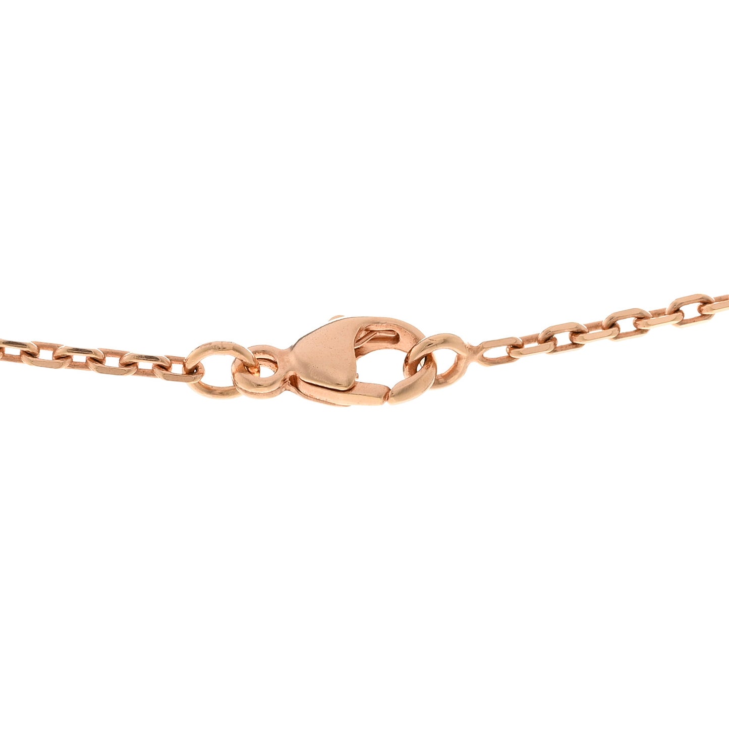 Lacquered Rose Gold Mini Pop H Pendant Necklace Orange