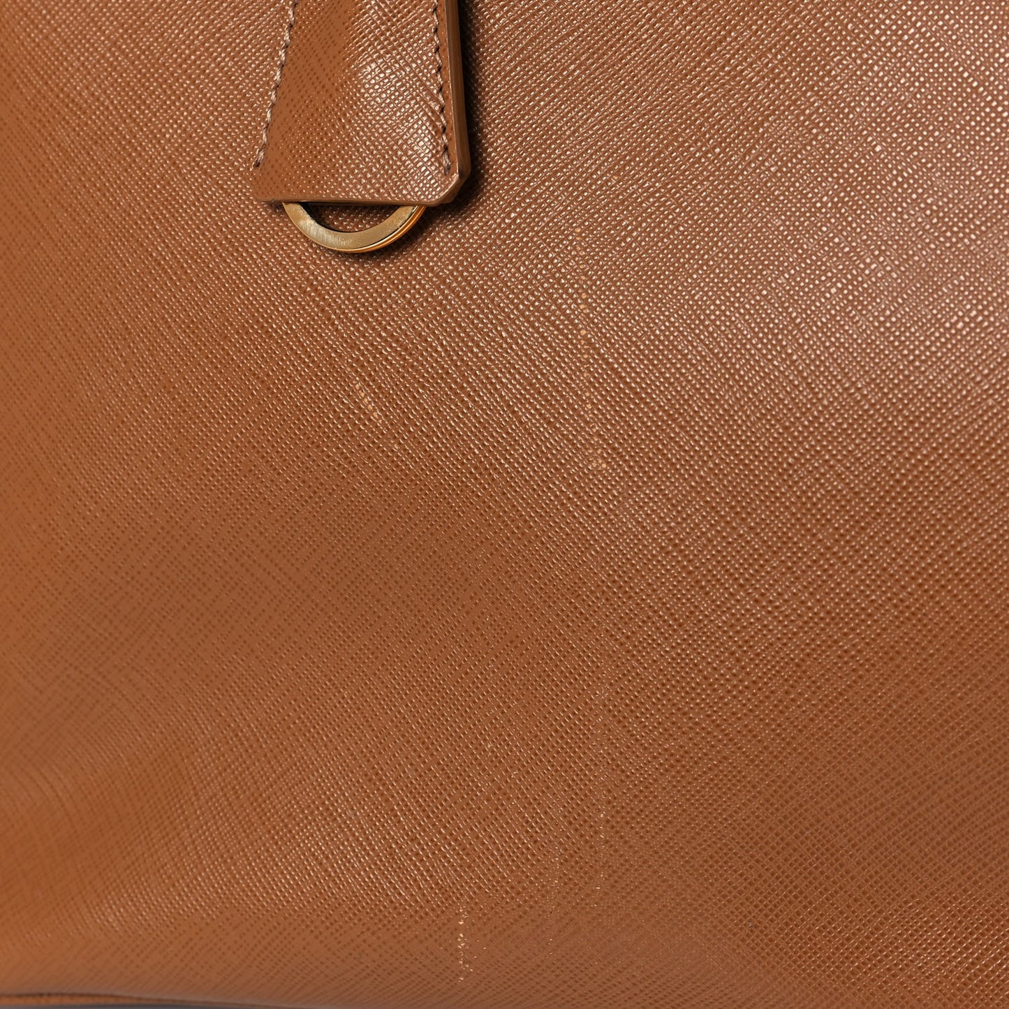 Saffiano Lux Extra Large Galleria Double Zip Tote Caramel