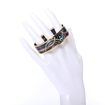 Hermes Enamel Printed Wide Spirographie Bracelet 70 2 of 5