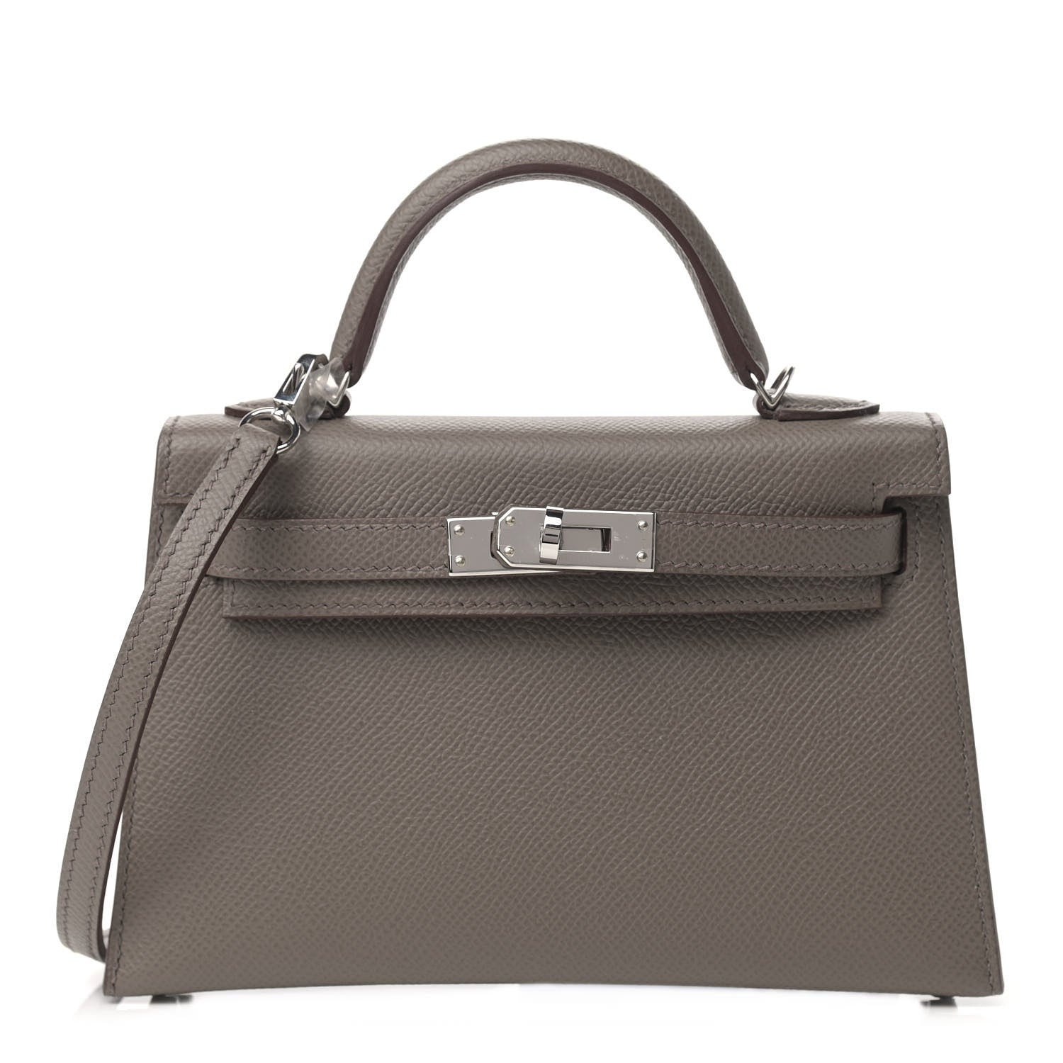 Hermes Epsom Mini Kelly Sellier 20 Etain 1 of 30