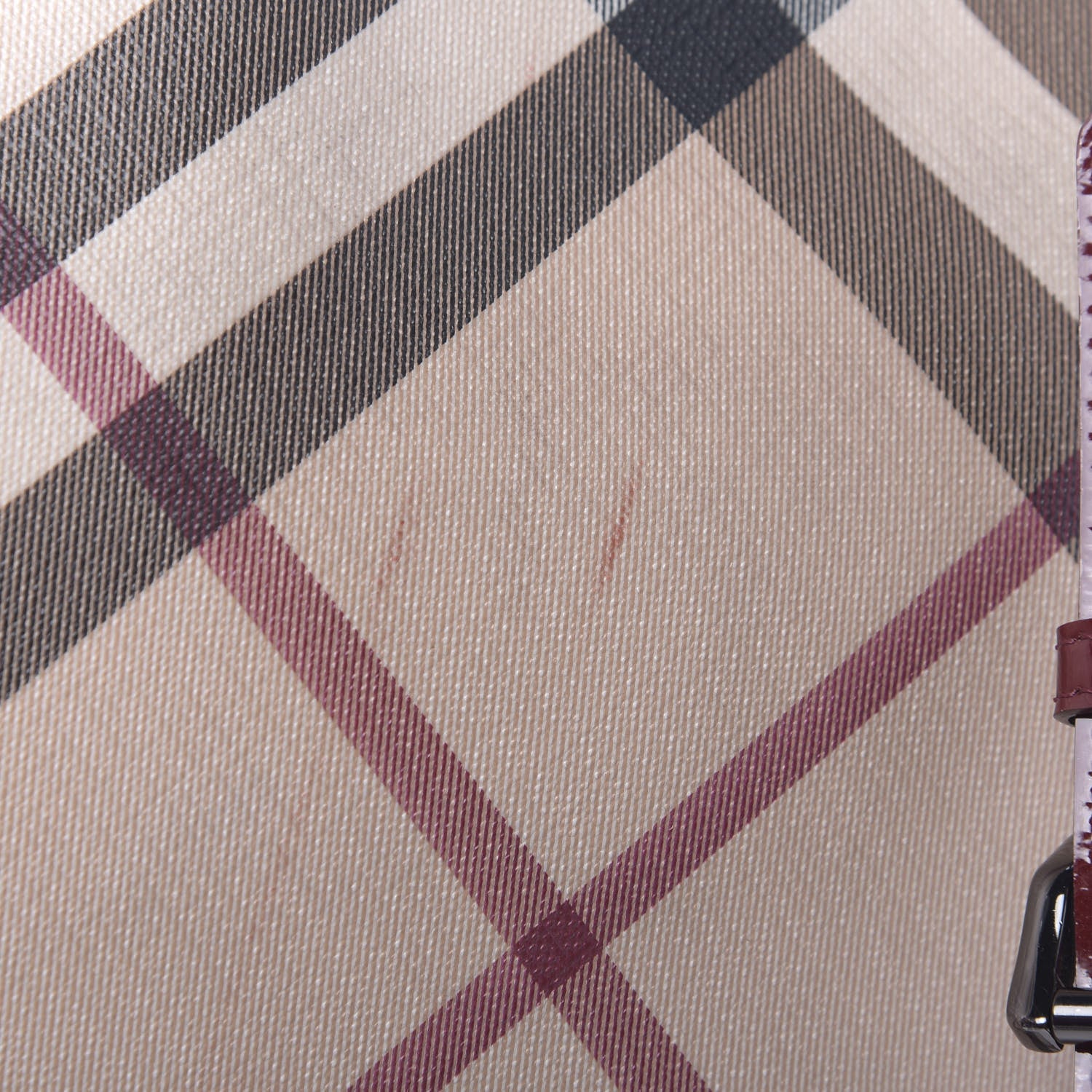 Burberry Patent Nova Check Dryden Crossbody Bag Dark Red 10 of 15