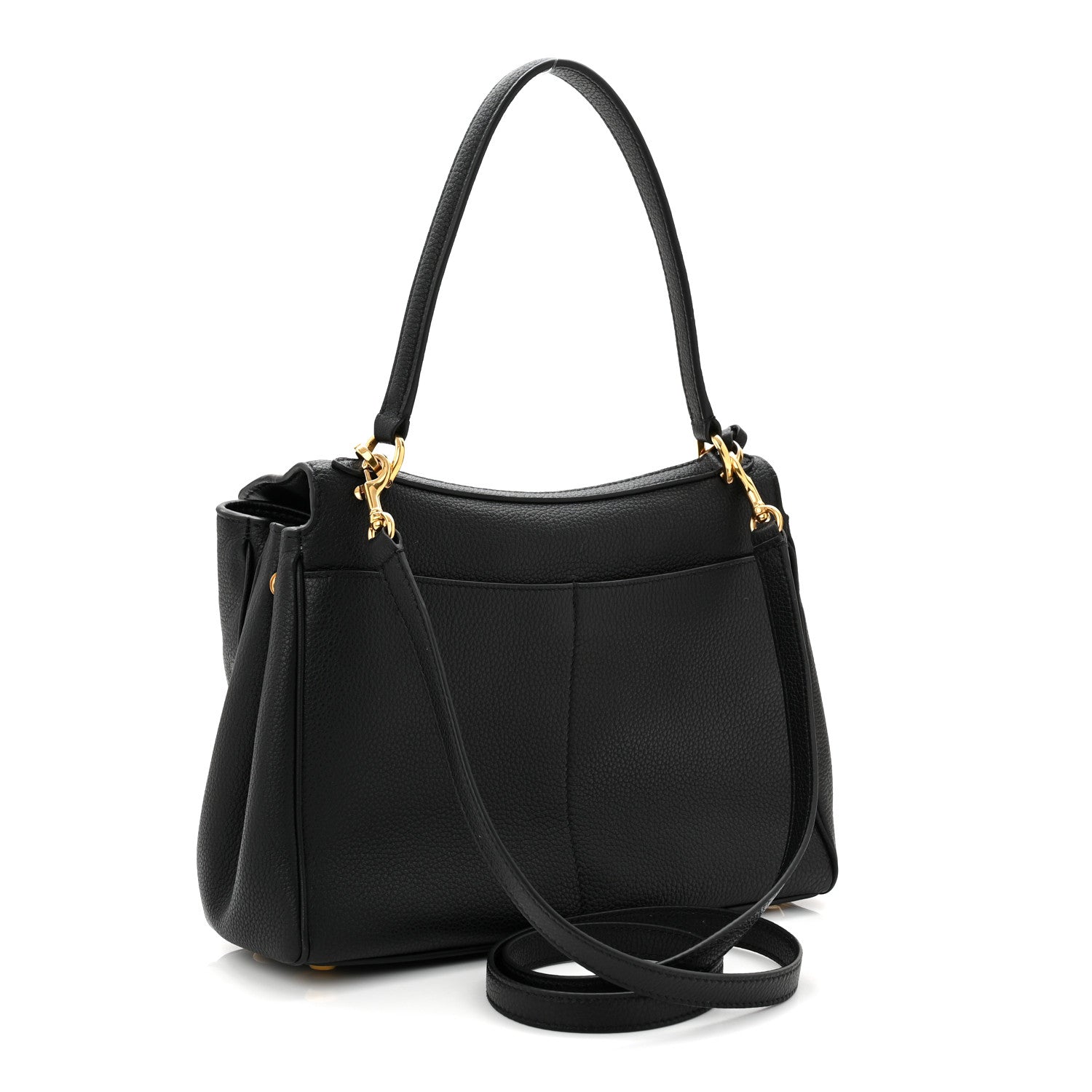 Balenciaga Grained Calfskin Small Rodeo Top Handle Handbag Black 3 of 10