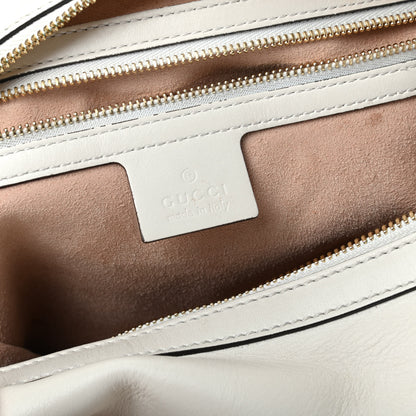Gucci Apollo Calfskin GG Dadini Embroidered Large Hobo Mystic White 7 of 13