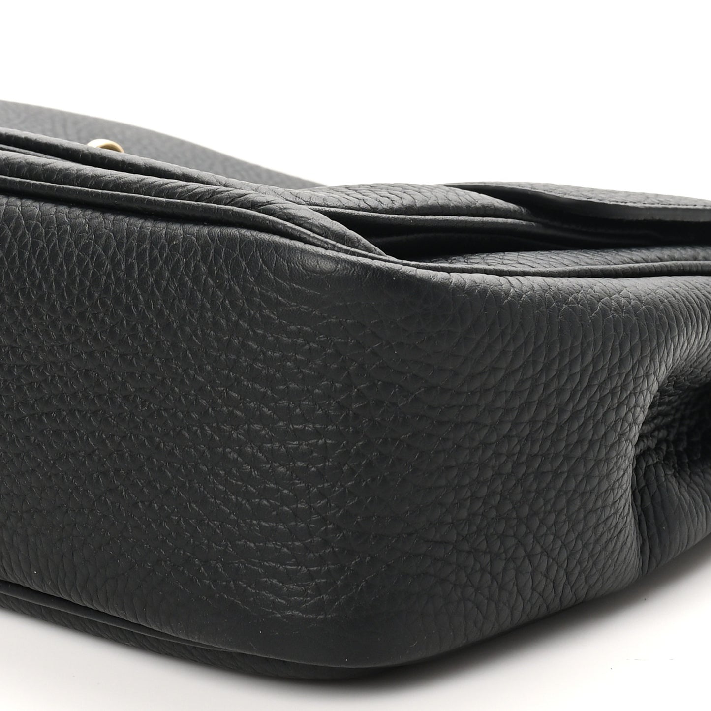 Heavy Grained Calfskin Darley Satchel Black