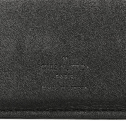 Louis Vuitton Calfskin Monogram Shadow Multiple Wallet Black 6 of 11