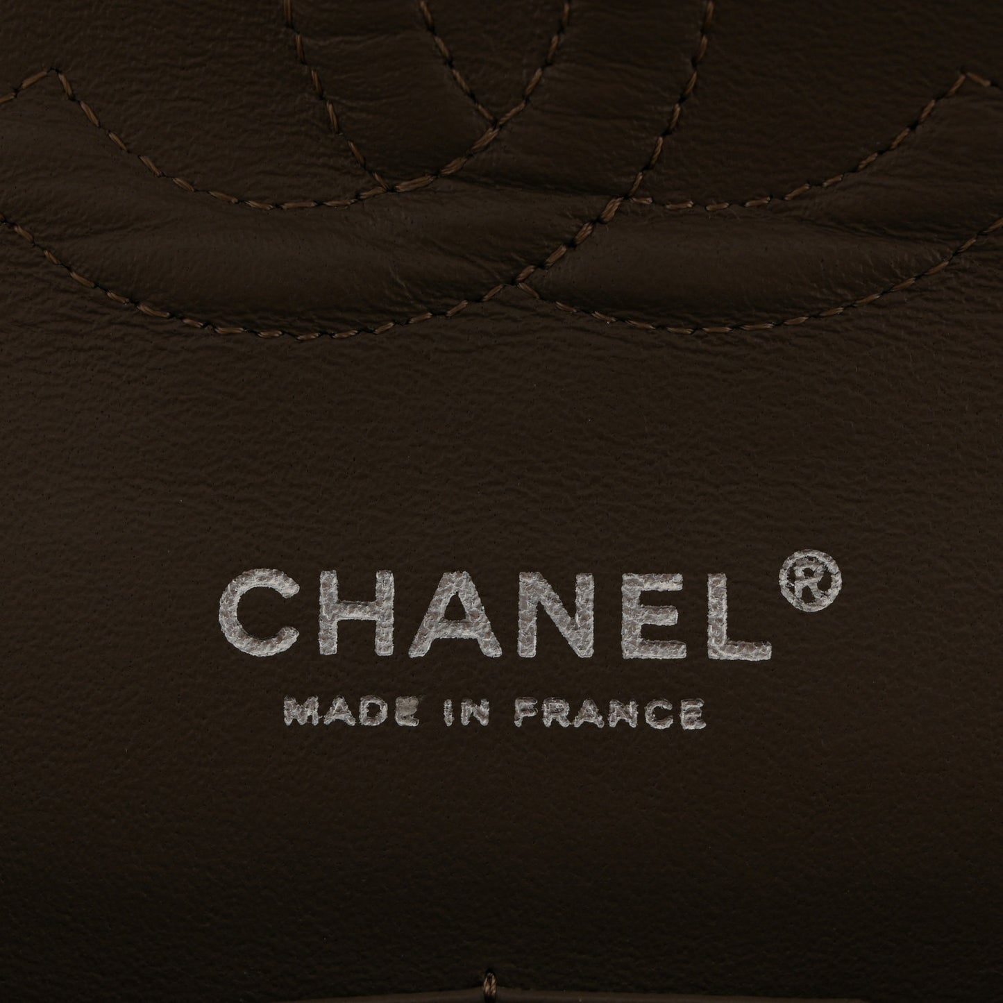 Caviar Quilted Medium Double Flap Taupe