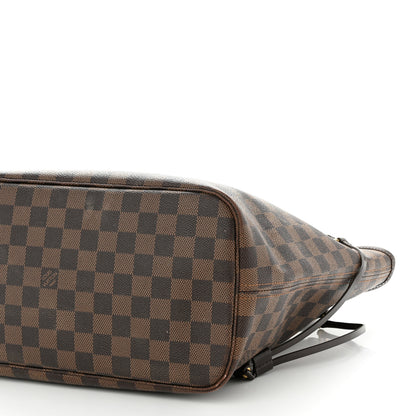 Louis Vuitton Damier Ebene Neo Neverfull MM Rose Ballerine 9 of 16