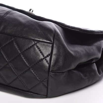 Chanel Shiny Lambskin Quilted Medium Trianon Messenger Flap Black 12 of 12