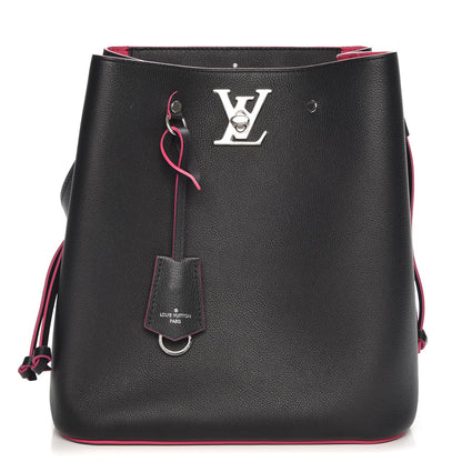 Louis Vuitton Calfskin Lockme Bucket Black 1 of 11