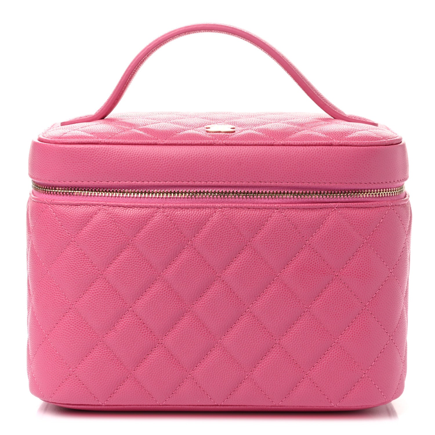 Chanel Caviar Quilted Large Vanity Pouch Pink 1 of 10
