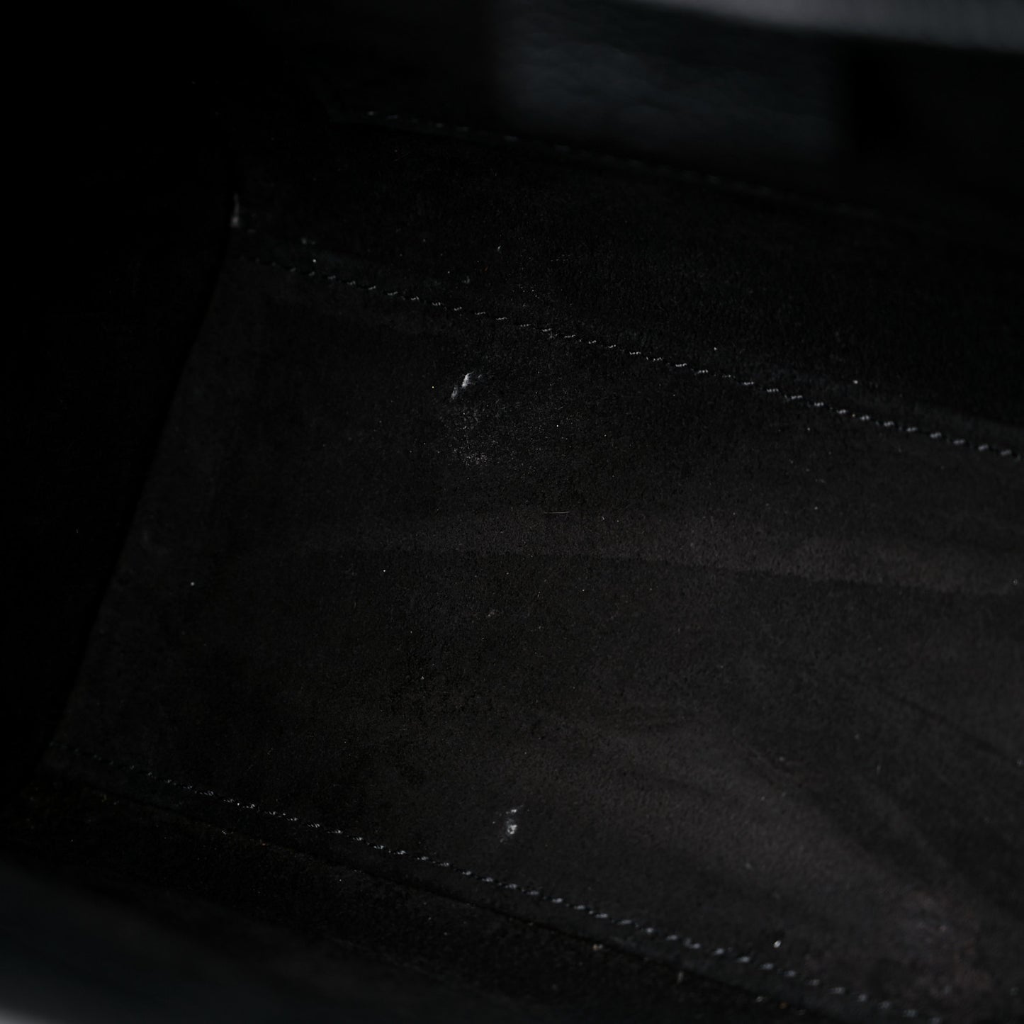 Drummed Calfskin Nano Luggage Black