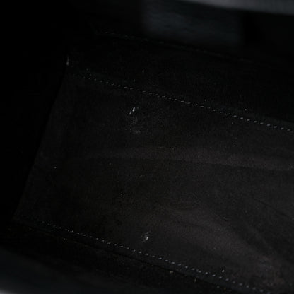 Celine Drummed Calfskin Nano Luggage Black 10 of 12