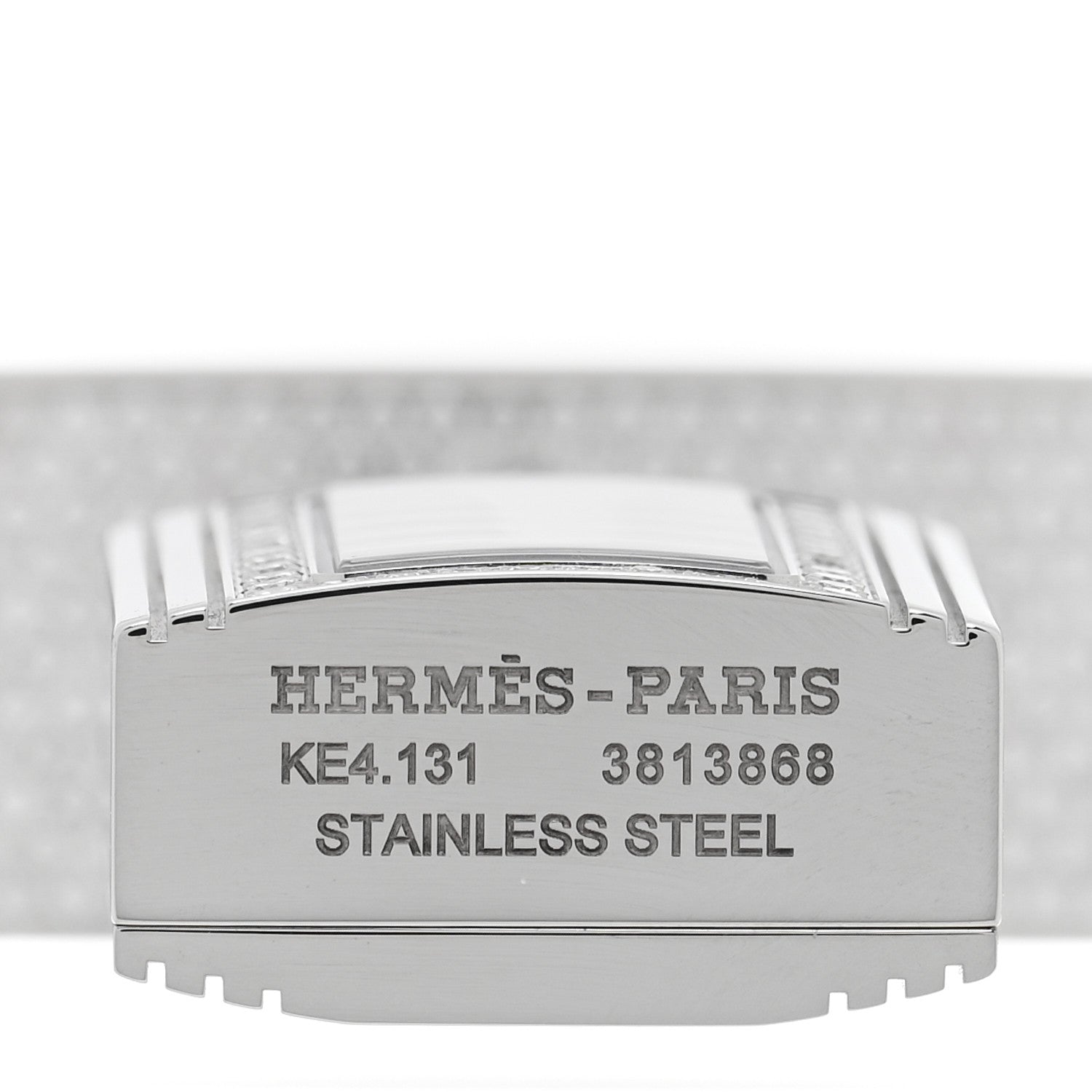 Hermes Stainless Steel Diamond Pave 16mm Kelly Quartz Watch 4 of 5