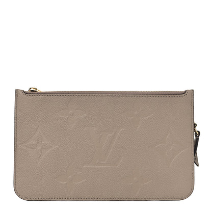 Louis Vuitton Empreinte Monogram Giant Neverfull MM Pochette Tourterelle 1 of 5