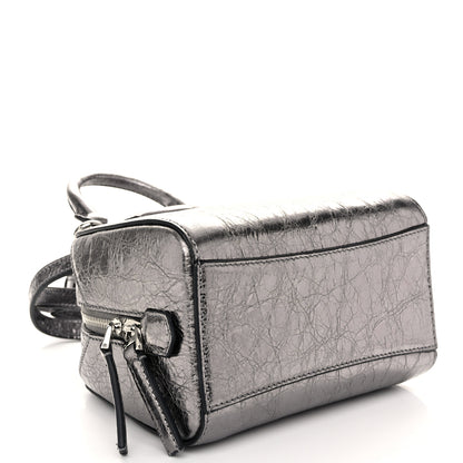 Givenchy Laminated Lambskin Micro Antigona Cube Bag Silvery Grey 4 of 9