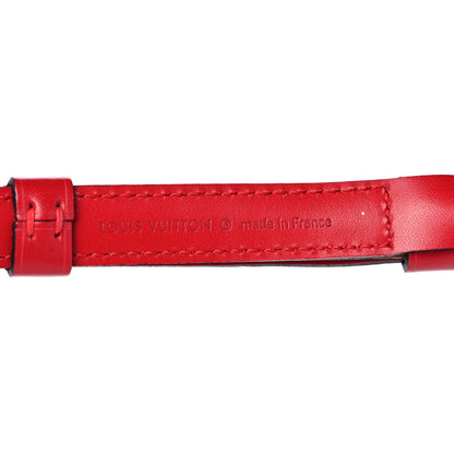 Louis Vuitton Calfskin 16mm Adjustable Shoulder Strap Red 4 of 4