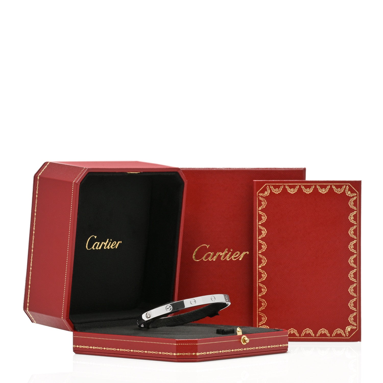 Cartier 18K White Gold LOVE Bracelet 21 4 of 4