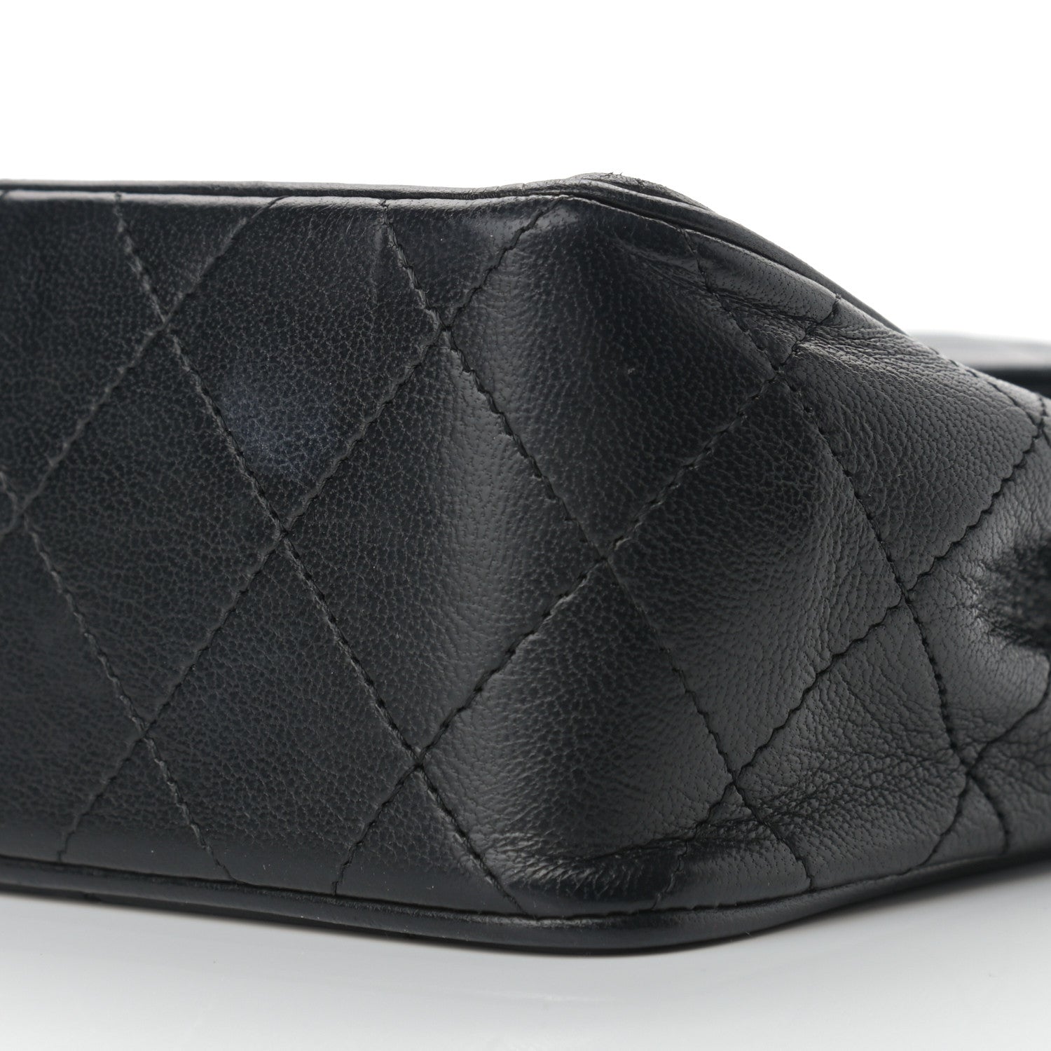 Chanel Lambskin Diamond Stitch Envelope Single Flap Black 9 of 12