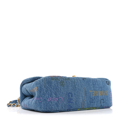Chanel Denim Quilted Mini Denim Mood Rectangular Flap Blue Multicolor 4 of 11