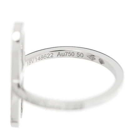 Hermes 18K White Gold Diamond Ever Chaine d'Ancre Ring 50 5.25 6 of 7
