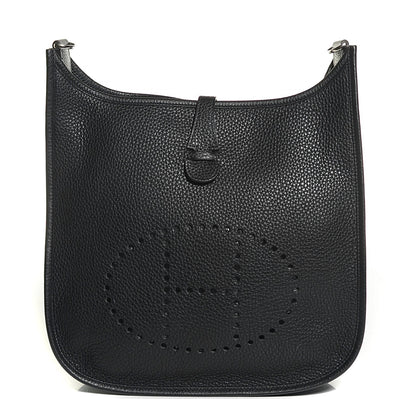 Hermes Taurillon Clemence Evelyne III PM Black 1 of 17