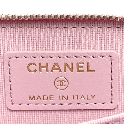 Chanel Caviar Quilted Zip Coin Purse Light Pink 6 of 8