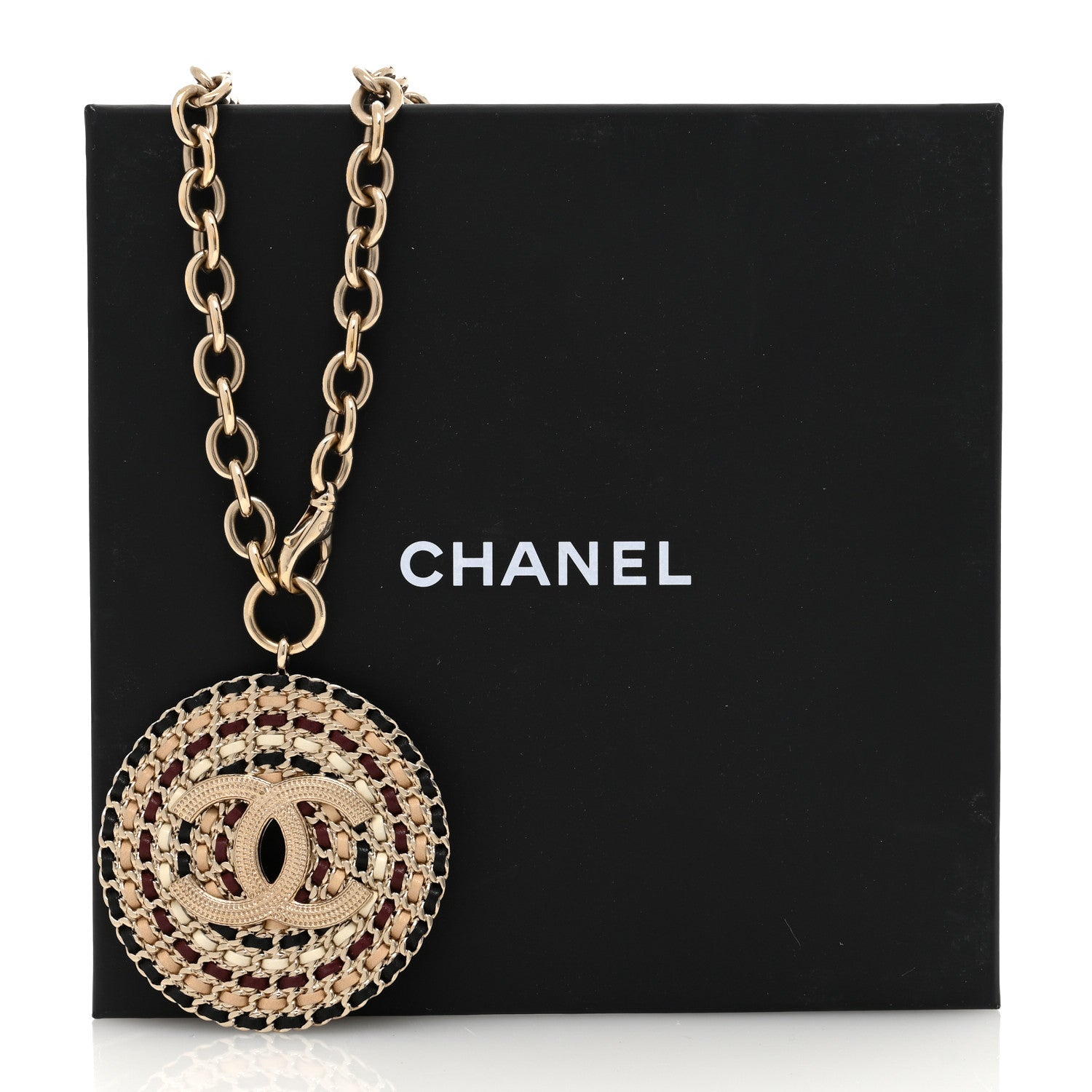 Chanel Lambskin Chain CC Necklace Gold 5 of 5