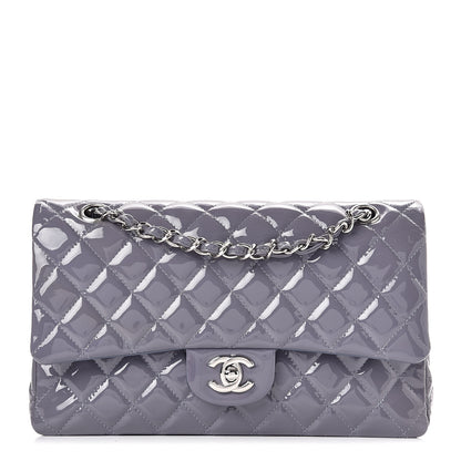 Chanel Patent Calfskin Quilted Medium Double Flap Light Purple 1 of 12