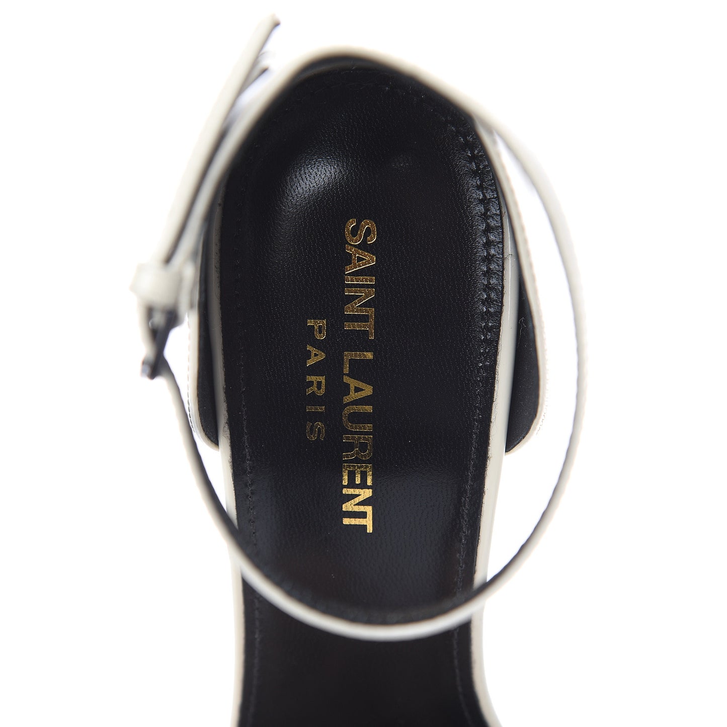 Patent Calfskin Opyum Sandals 38 Neutro