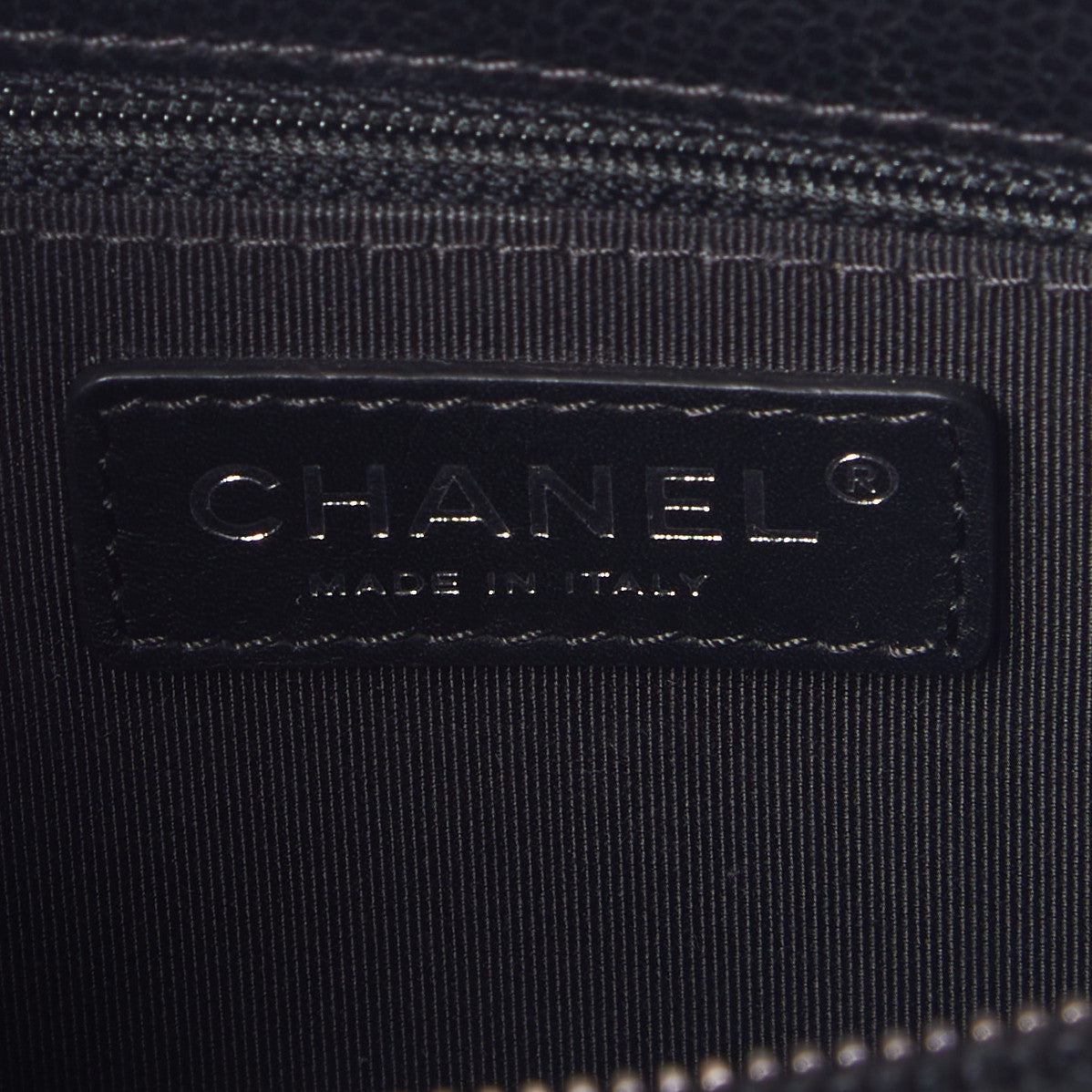 Caviar Quilted Small City Shopping Tote Black