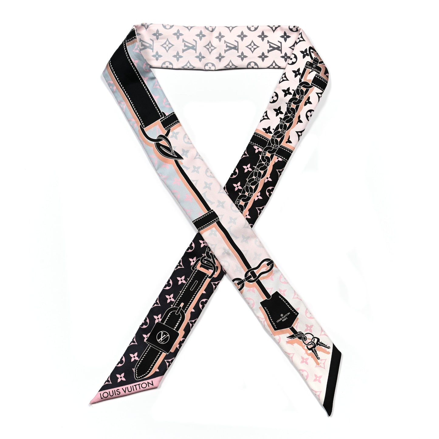 Silk Monogram Rising Confidential BB Bandeau Black Rose
