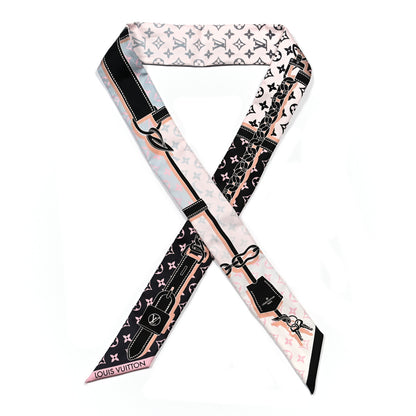 Louis Vuitton Silk Monogram Rising Confidential BB Bandeau Black Rose 1 of 3