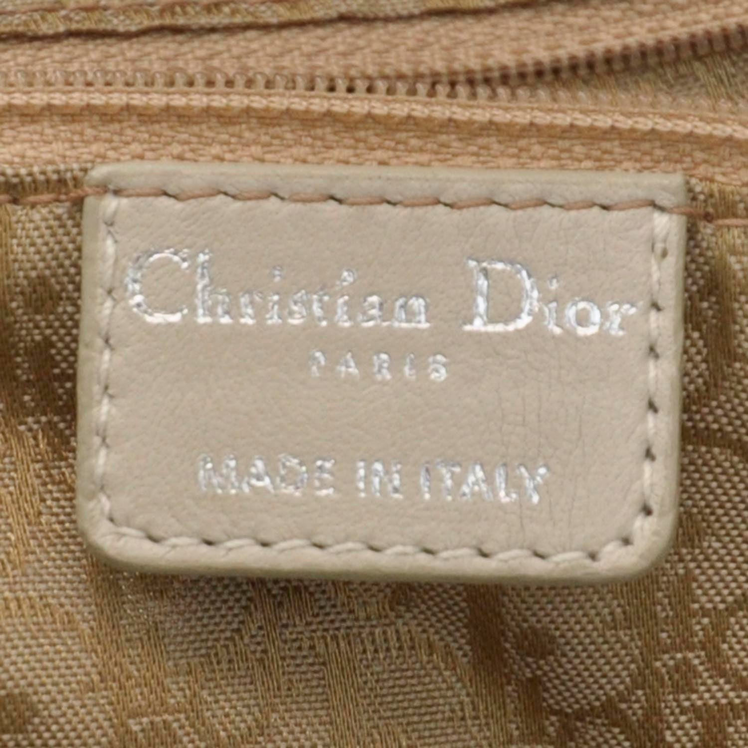 Christian Dior Nylon Cannage Drawstring Bag 6 of 8