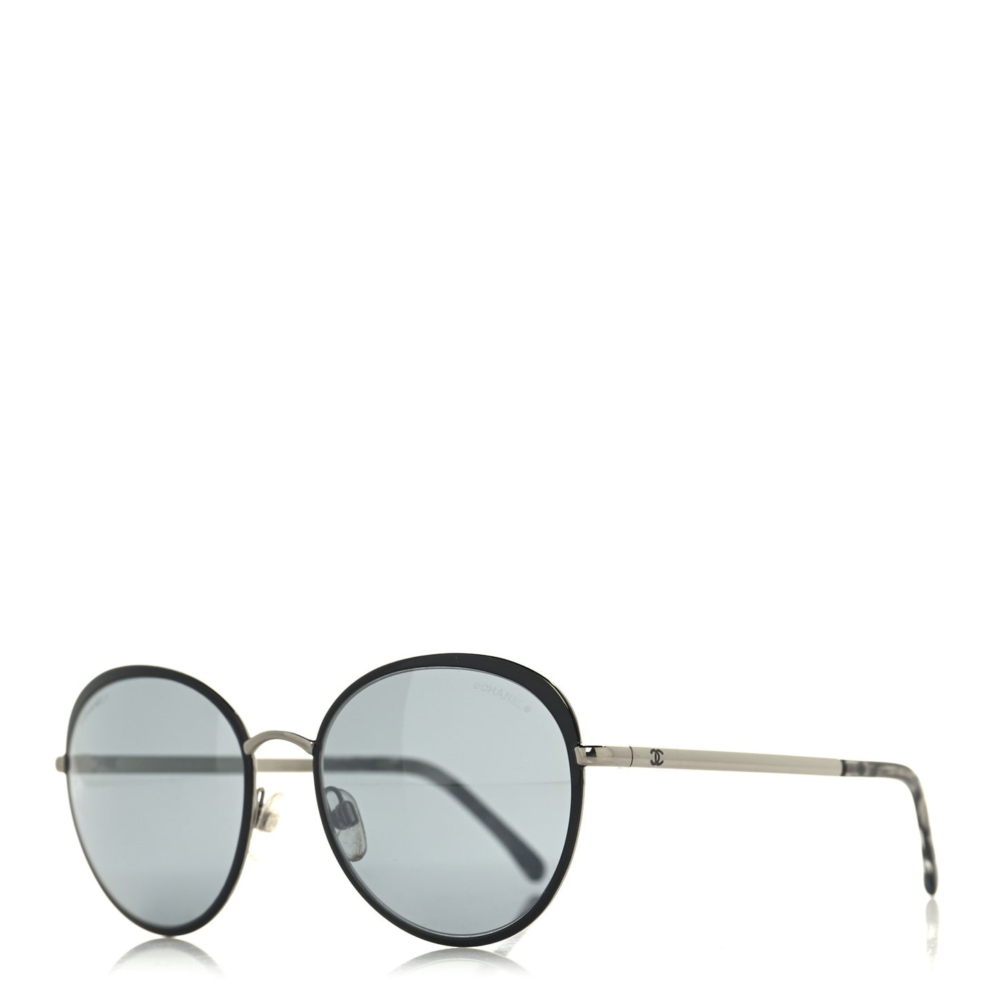 Round Spring Sunglasses 4206 Silver
