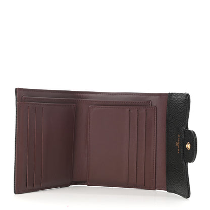 Chanel Caviar Quilted Compact Flap Wallet Black 5 of 9