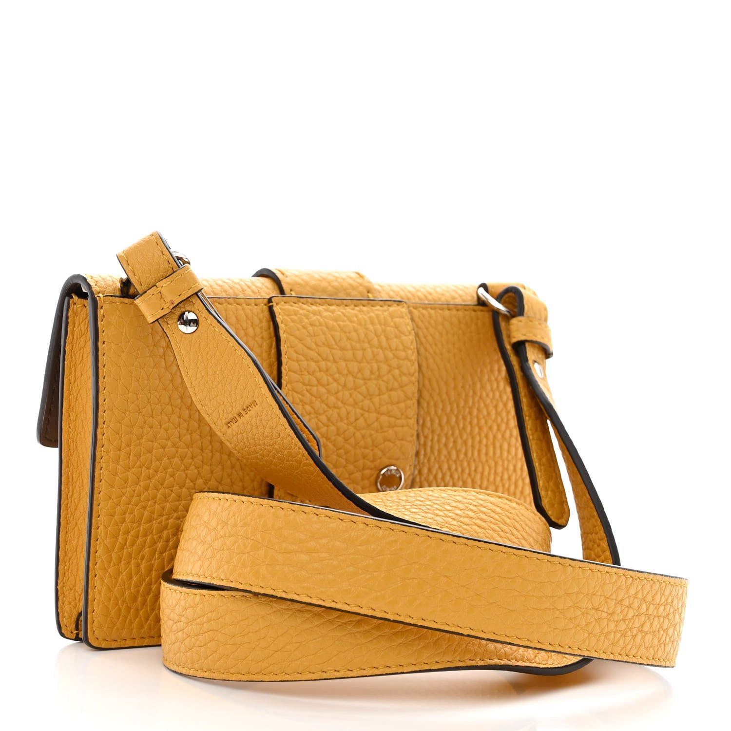 Fendi Cuoio Romano Selleria Baguette Belt Pouch Giallo Fendi 3 of 11