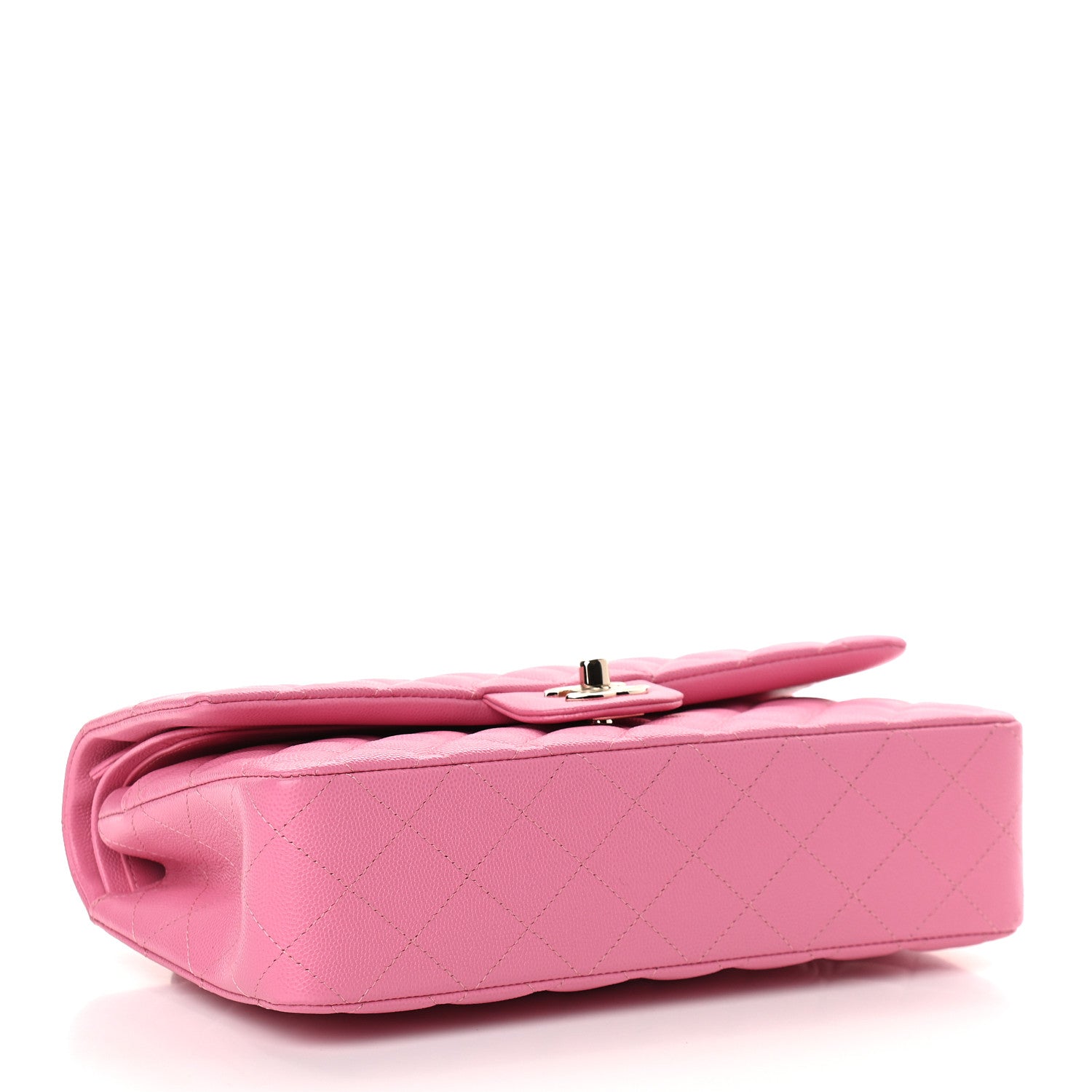 Chanel Caviar Quilted Medium Double Flap Pink 3 of 8