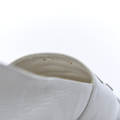 Chanel Distressed Patent CC Espadrilles 39 White 10 of 10