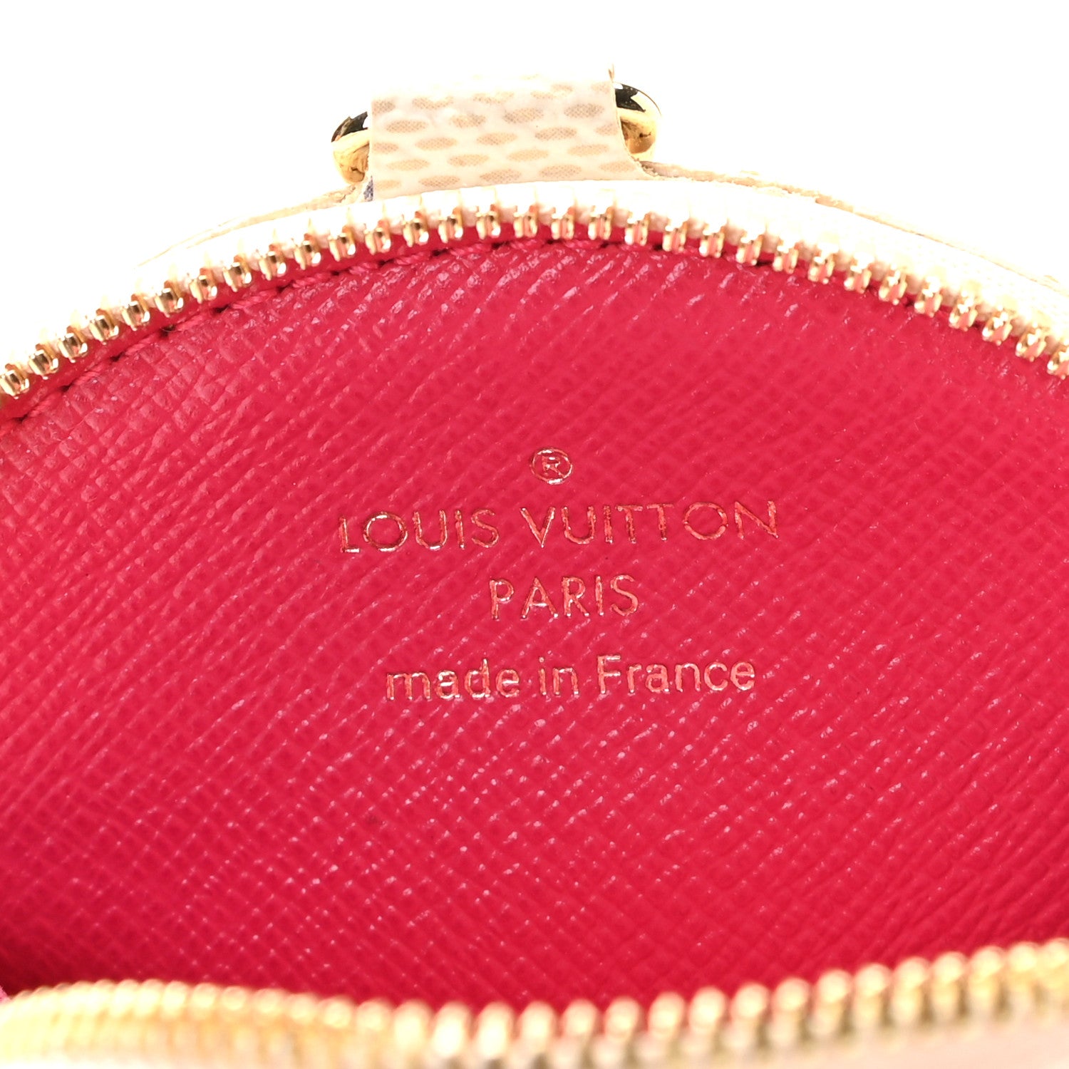 Louis Vuitton Damier Azur 2021 Christmas Animation Hollywood Bag Charm Fuchsia 8 of 10