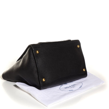Prada Vitello Daino Shopping Tote Nero Black 4 of 10